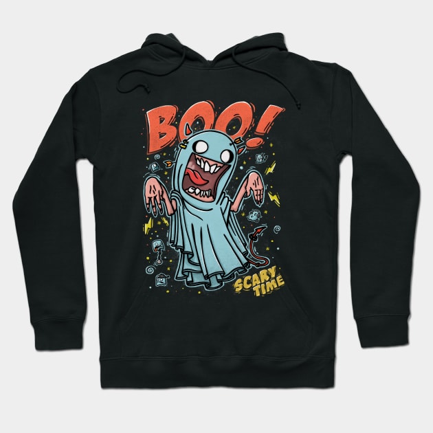 Scary time Hoodie by manuvila